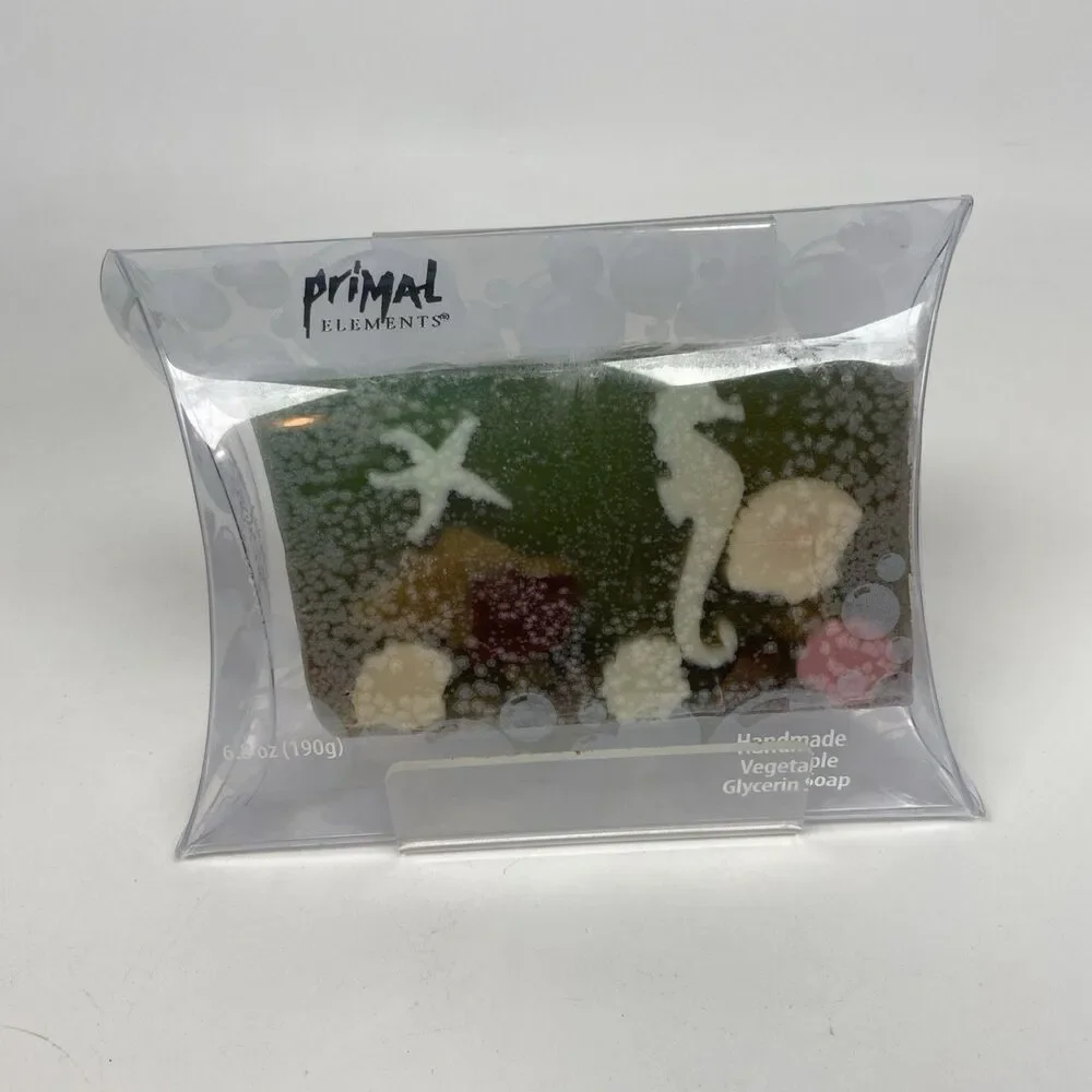 Vintage Primal Elements Vegetable Glycerin Beach Sea Nautical Soap Bar